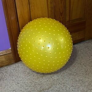Yellow Spiked Bouncy Ball